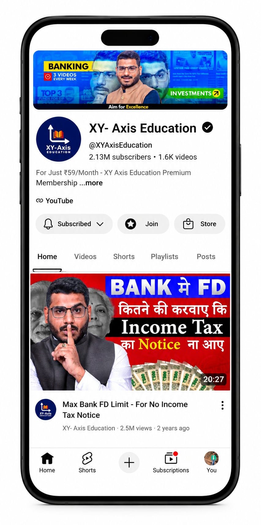 XY-Axis Education — YouTube channel management